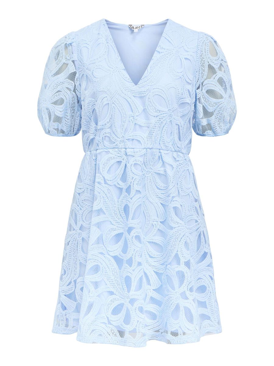OBJECT V-NECK MINI DRESS, Kentucky Blue, highres - 23048568_KentuckyBlue_001.jpg