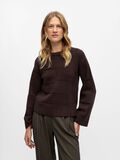 Product image thumbnail - KNITTED JUMPER, Seal Brown | 2