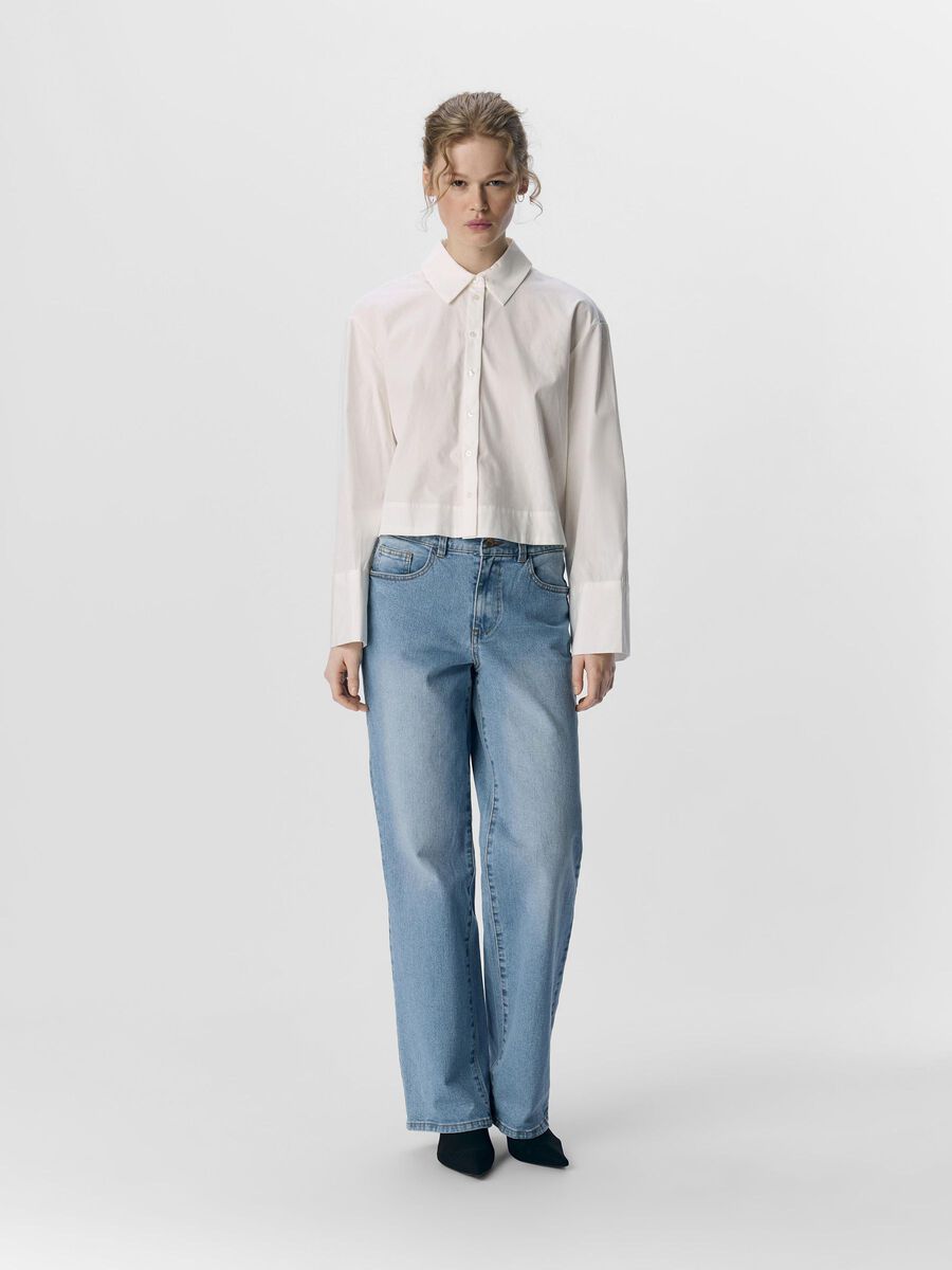 Carousel image - CROPPED SHIRT, White | 4