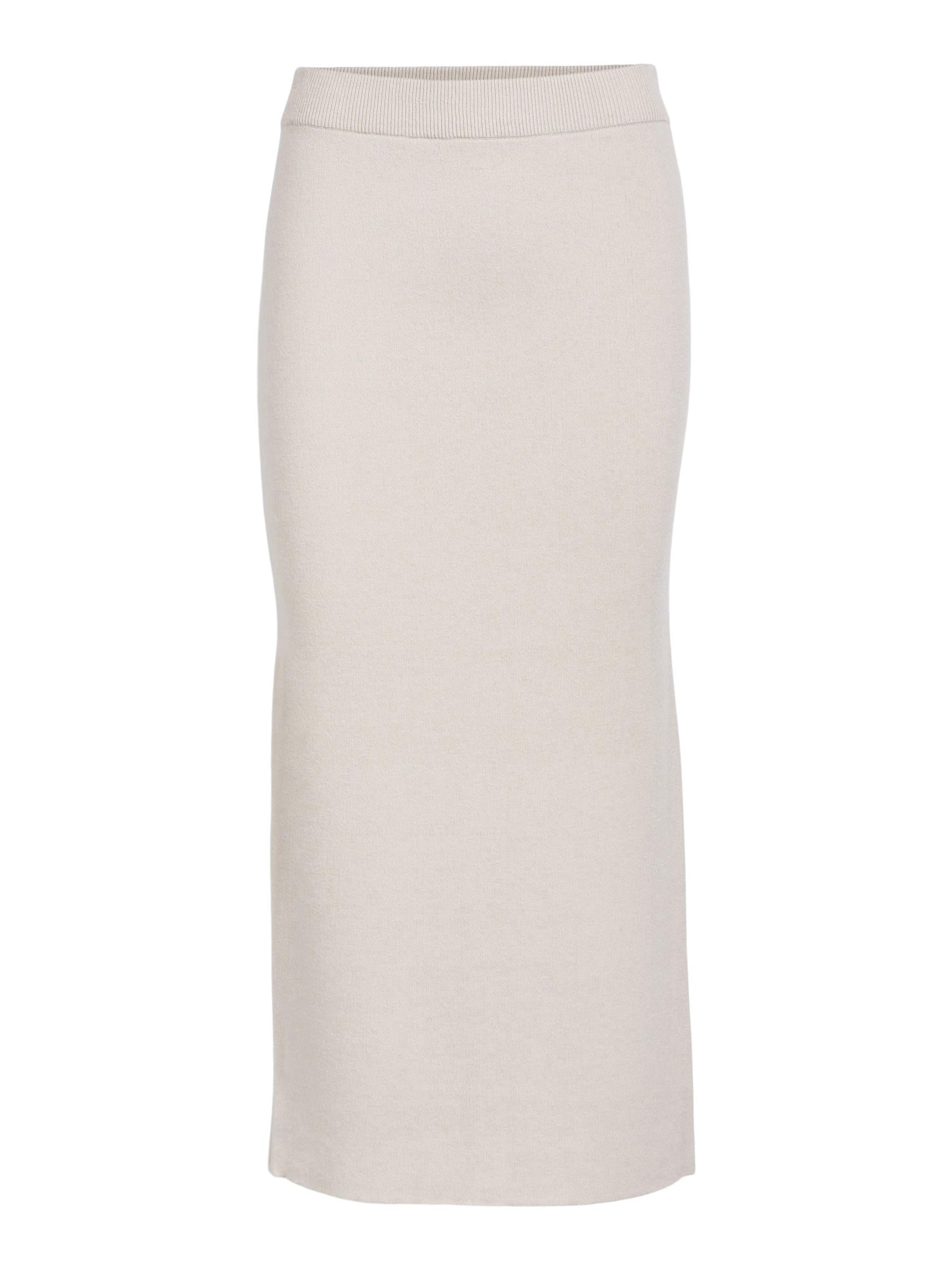 KNITTED MAXI SKIRT Grey .OBJECT CI UK