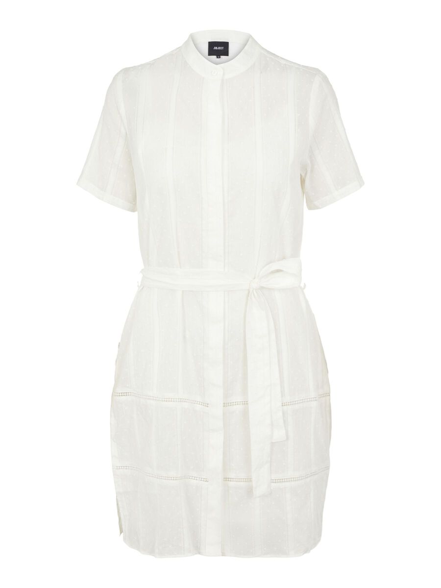 MINI SHIRT DRESS, Cloud Dancer, highres