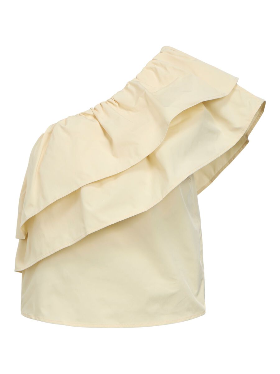 Carousel image - ONE-SHOULDER TOP, Birch | 1