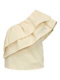 Product image thumbnail - ONE-SHOULDER TOP, Birch | 1