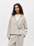 Product image thumbnail - WRAP FRONT BLOUSE, Twill | 2