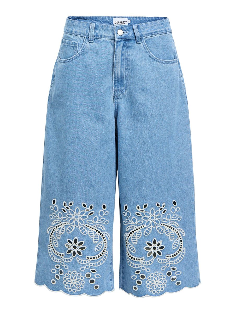 Carousel image - DENIM CULOTTES, Light Blue Denim | 1