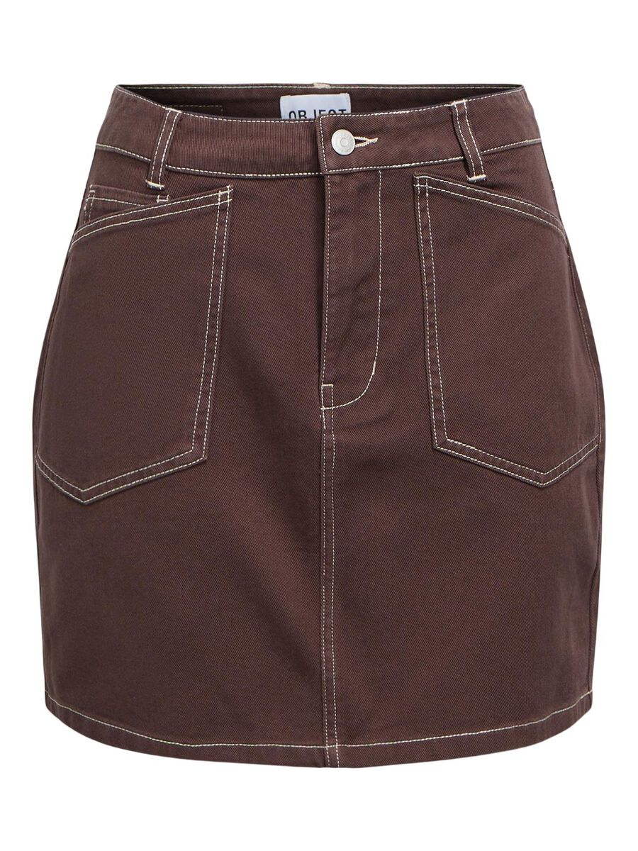 OBJECT MID-WAIST MINIROK, Seal Brown, highres - 23043666_SealBrown_001.jpg