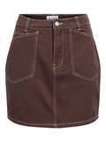 OBJECT MID-WAIST MINIROK, Seal Brown, highres - 23043666_SealBrown_001.jpg
