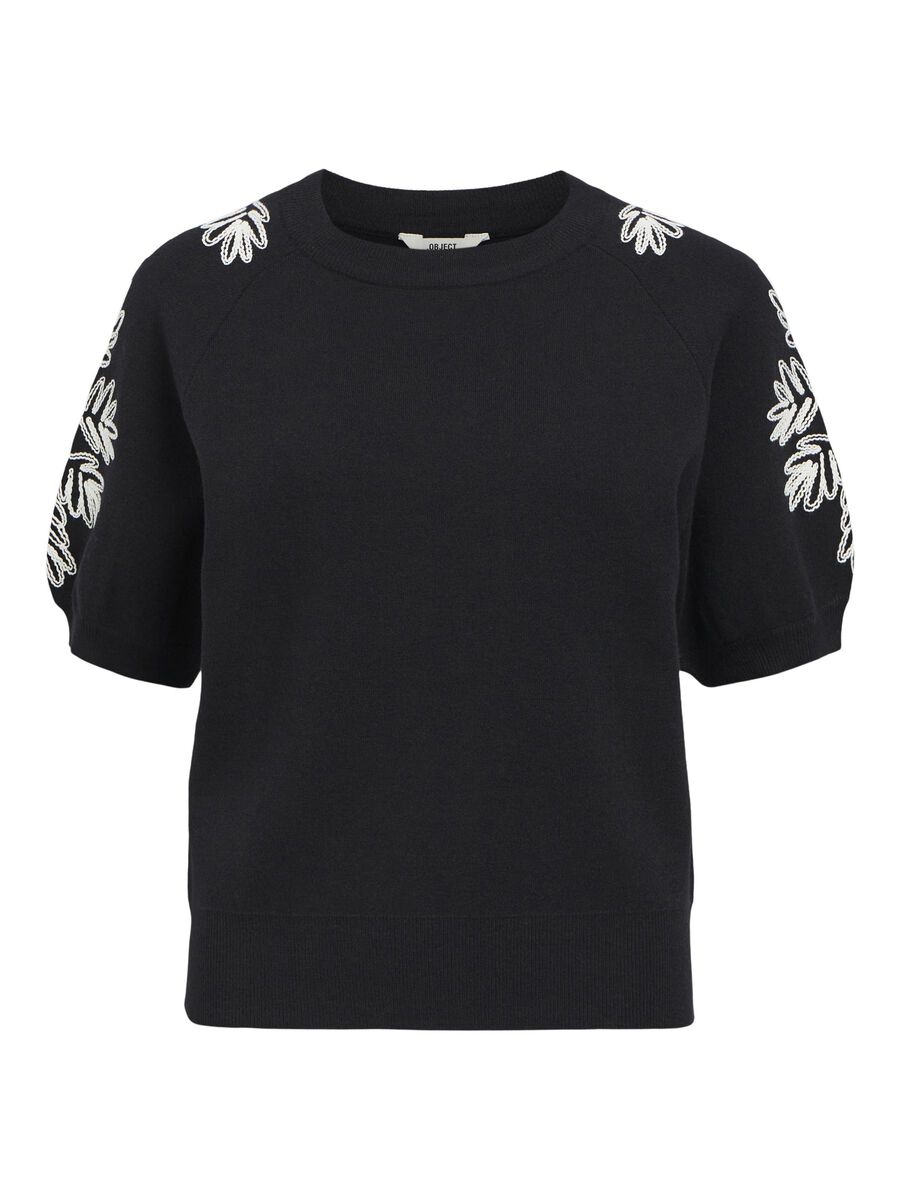 OBJECT BRODYRPRYDD STICKAD TOPP, Black, highres - 23044936_Black_1131847_001.jpg