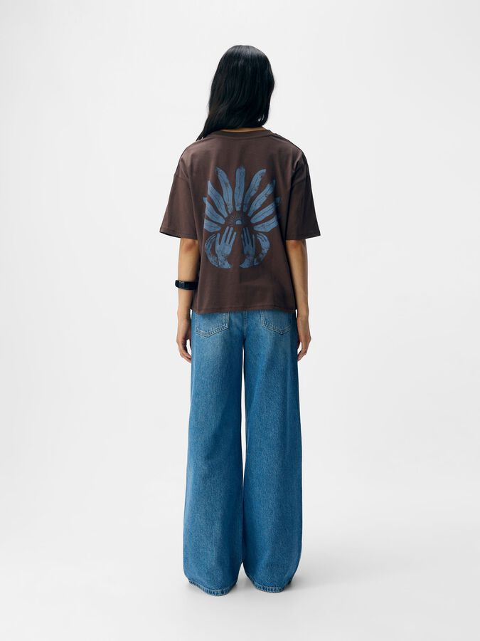 Carousel image - OVERSIZED T-SHIRT, Seal Brown | 4