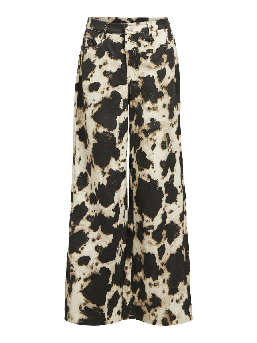 OBJECT PRINTED WIDE FIT JEANS, Black, highres - 23047024_Black_1199298_001.jpg