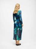 Product image thumbnail - PRINTED MESH MAXI DRESS, Sky Captain | 3