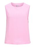 Product image thumbnail - ROUND NECK TANK TOP, Begonia Pink | 1