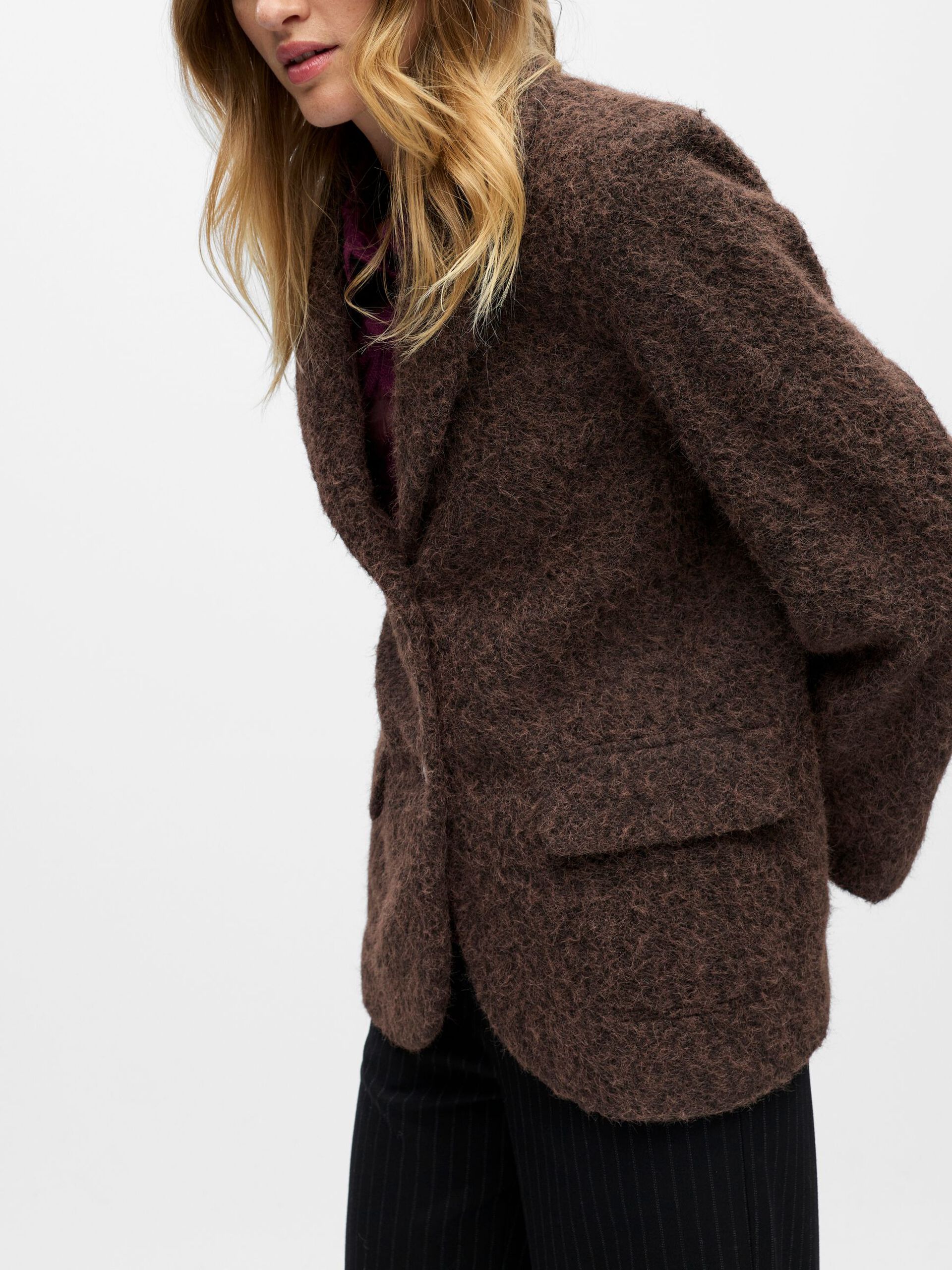Carousel image - LONGLINE BLAZER, Seal Brown | 6