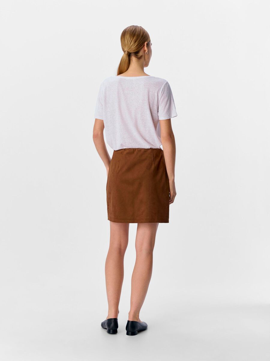 OBJECT FAUX SUEDE MINI SKIRT, Rawhide, highres - 23047800_Rawhide_004.jpg