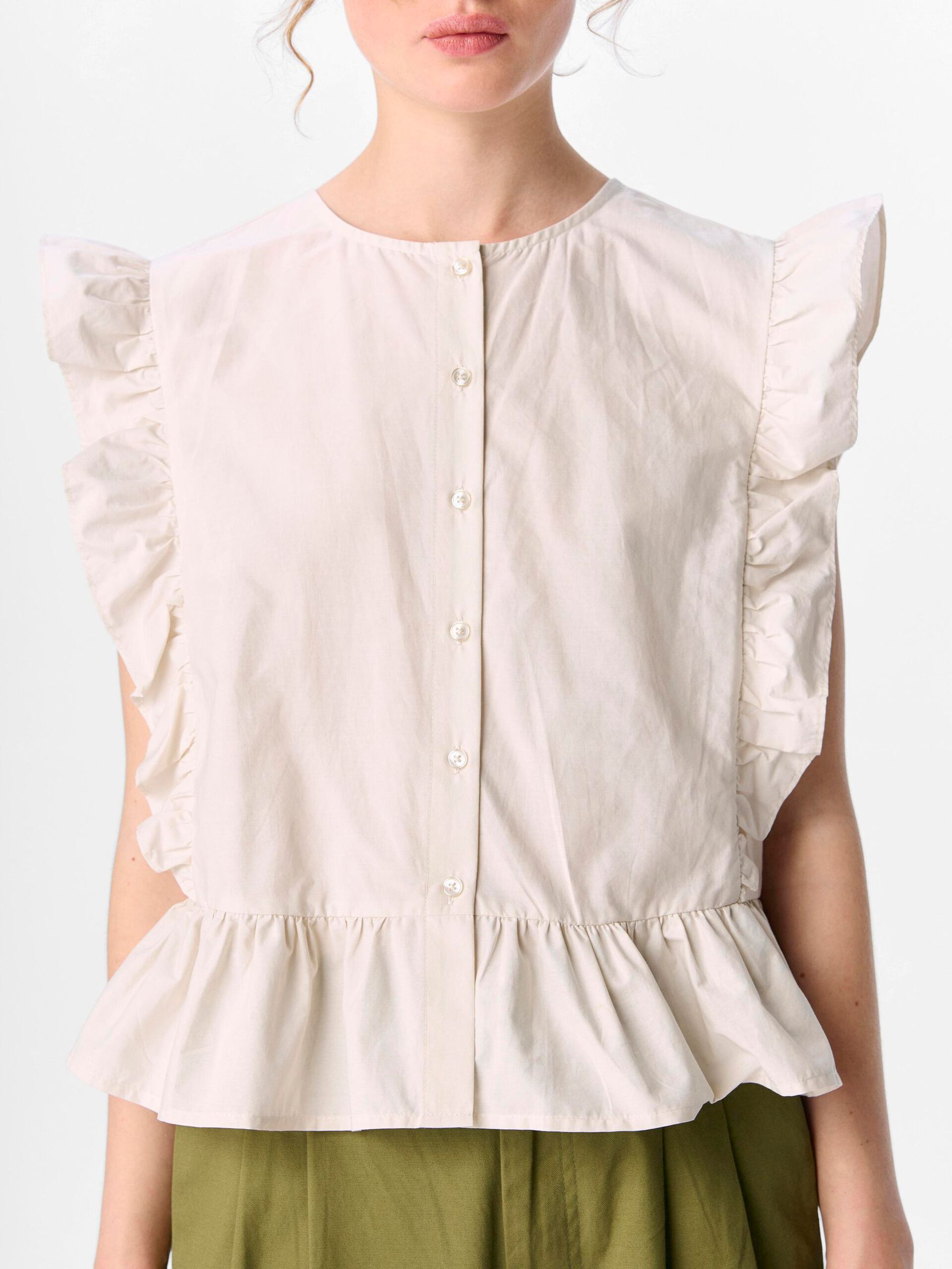 Carousel image - FLÆSET TOP, White Sand | 5