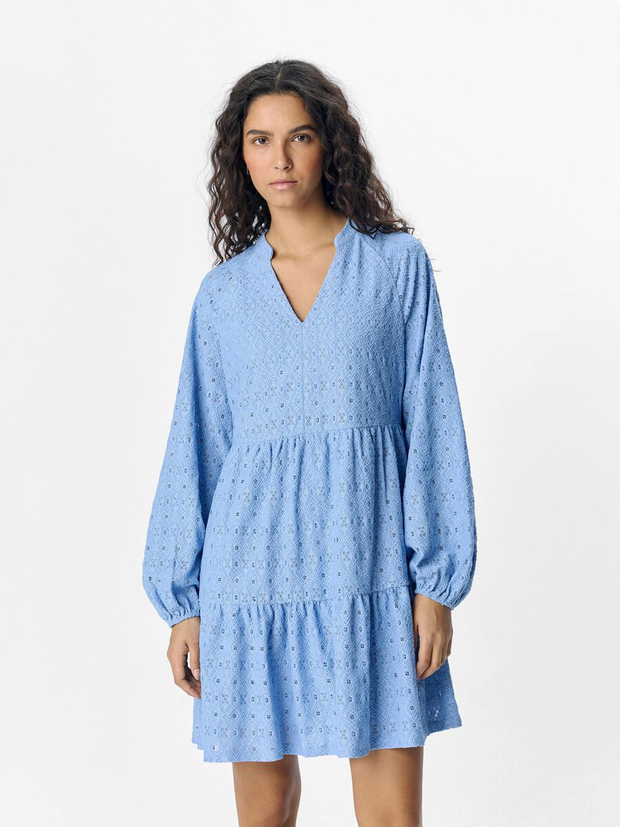 OBJECT SPETSPRYDD KORT KLÄNNING, Cornflower Blue, highres - 23046509_CornflowerBlue_003.jpg