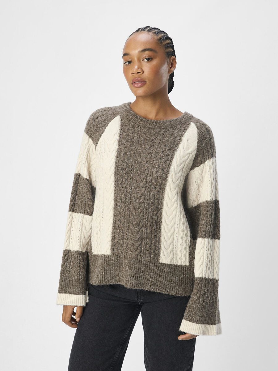 OBJECT CABLE KNIT JUMPER, Morel, highres - 23044986_Morel_1132344_003.jpg