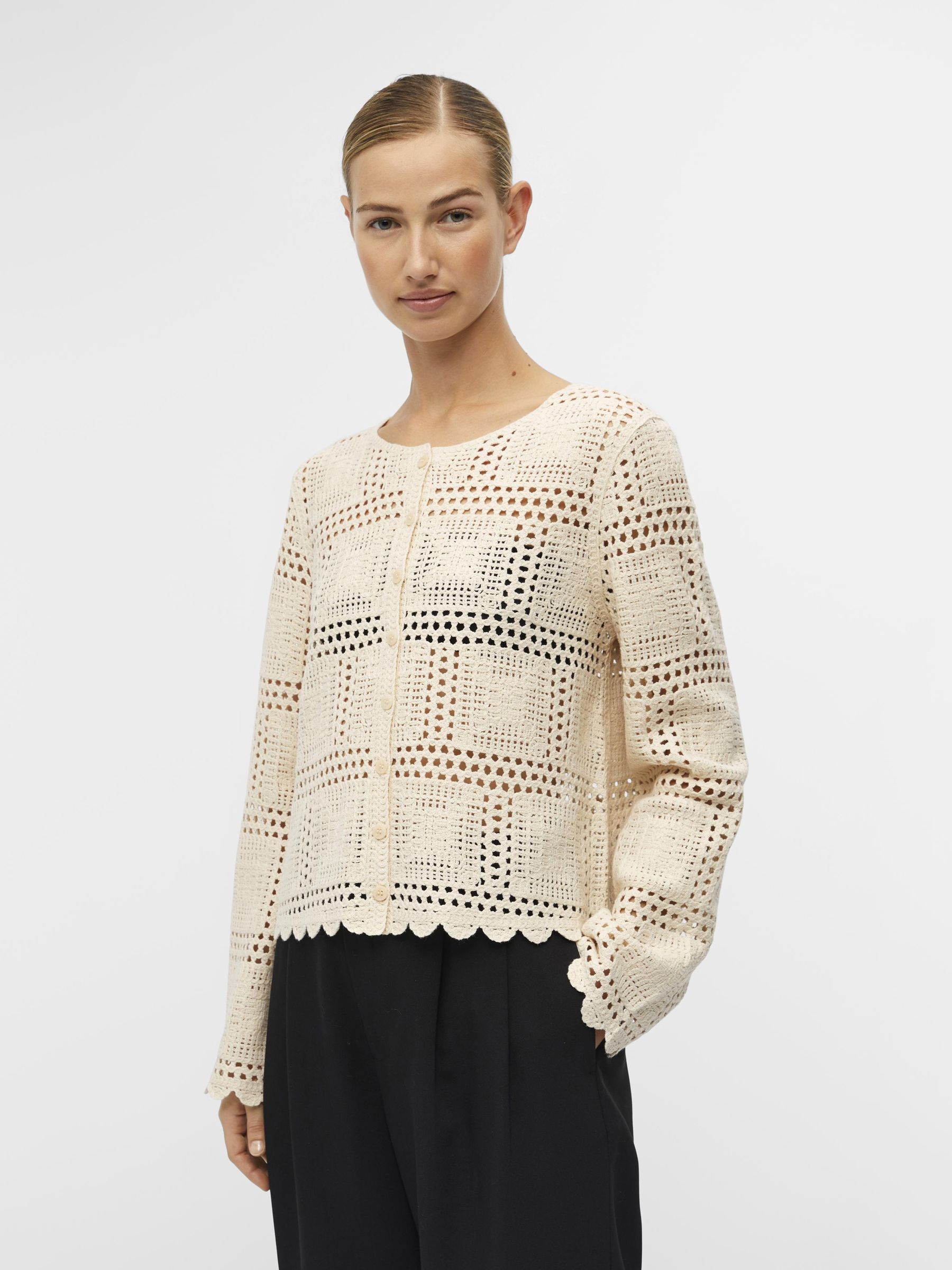 KNITTED CARDIGAN Grey .OBJECT CI UK