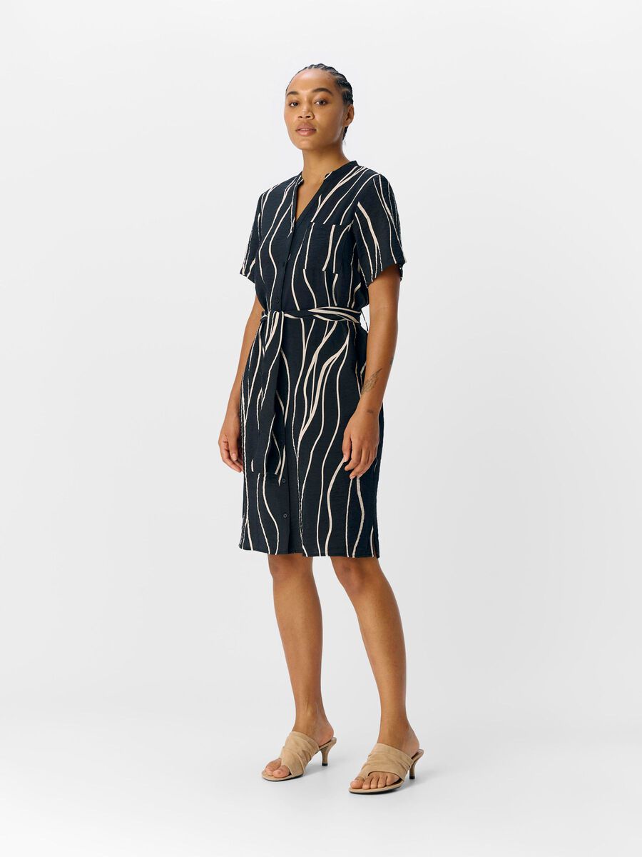 Carousel image - VESTIDO CAMISERO, Black | 4