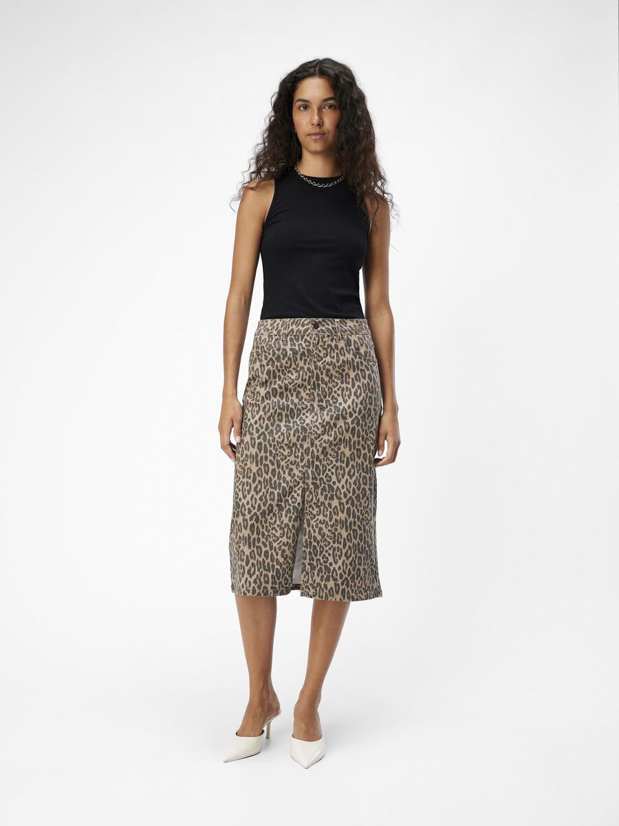 OBJECT LEOPARD-PRINT DENIM SKIRT, Incense, highres - 23046345_Incense_1178262_005.jpg