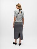 Product image thumbnail - GEDETAILLEERD GEBREIDE TOP, Light Grey Melange | 3