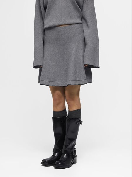 Object Collectors Item PATINEUSE MINI-JUPE, Medium Grey Melange, highres - 23044802_MediumGreyMelange_1129484_003.jpg