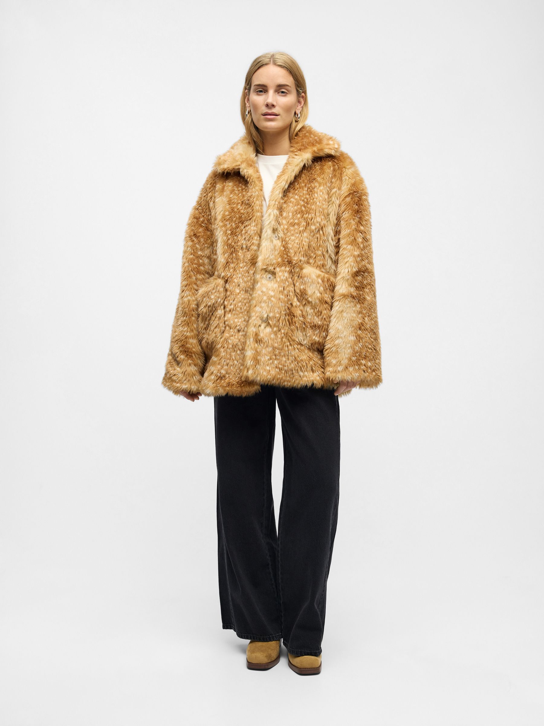 FAUX FUR COAT | Brown | .OBJECT CI UK
