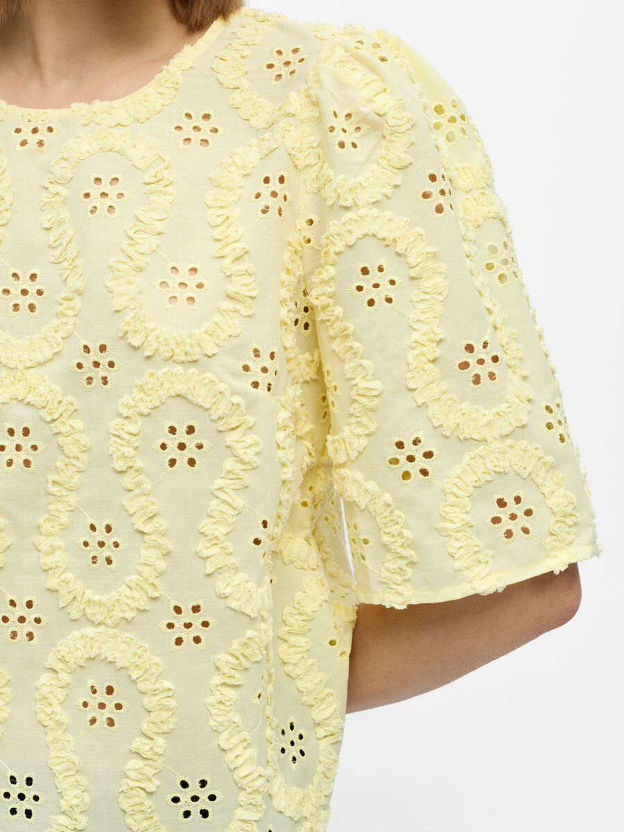 Carousel image - AVEC BRODERIE HAUT &Agrave; MANCHES BOUFFANTES, Tender Yellow | 5
