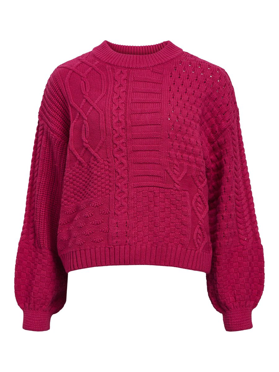 OBJECT CABLE KNIT JUMPER, Sangria, highres - 23045255_Sangria_001.jpg