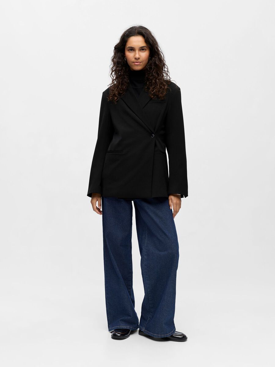 Carousel image - LONG BLAZER, Black | 4