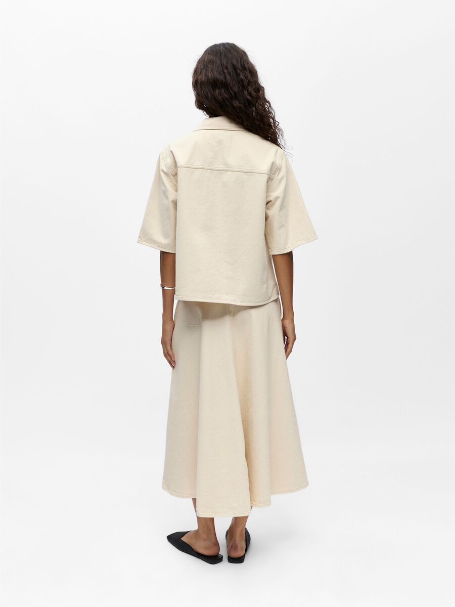 Carousel image - BOXY CAMP KRAGE SKJORTE, Birch | 3