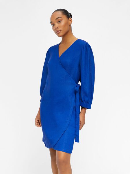 Object Collectors Item 3/4 SLEEVE WRAP DRESS, Clematis Blue, highres - 23041398_ClematisBlue_003.jpg