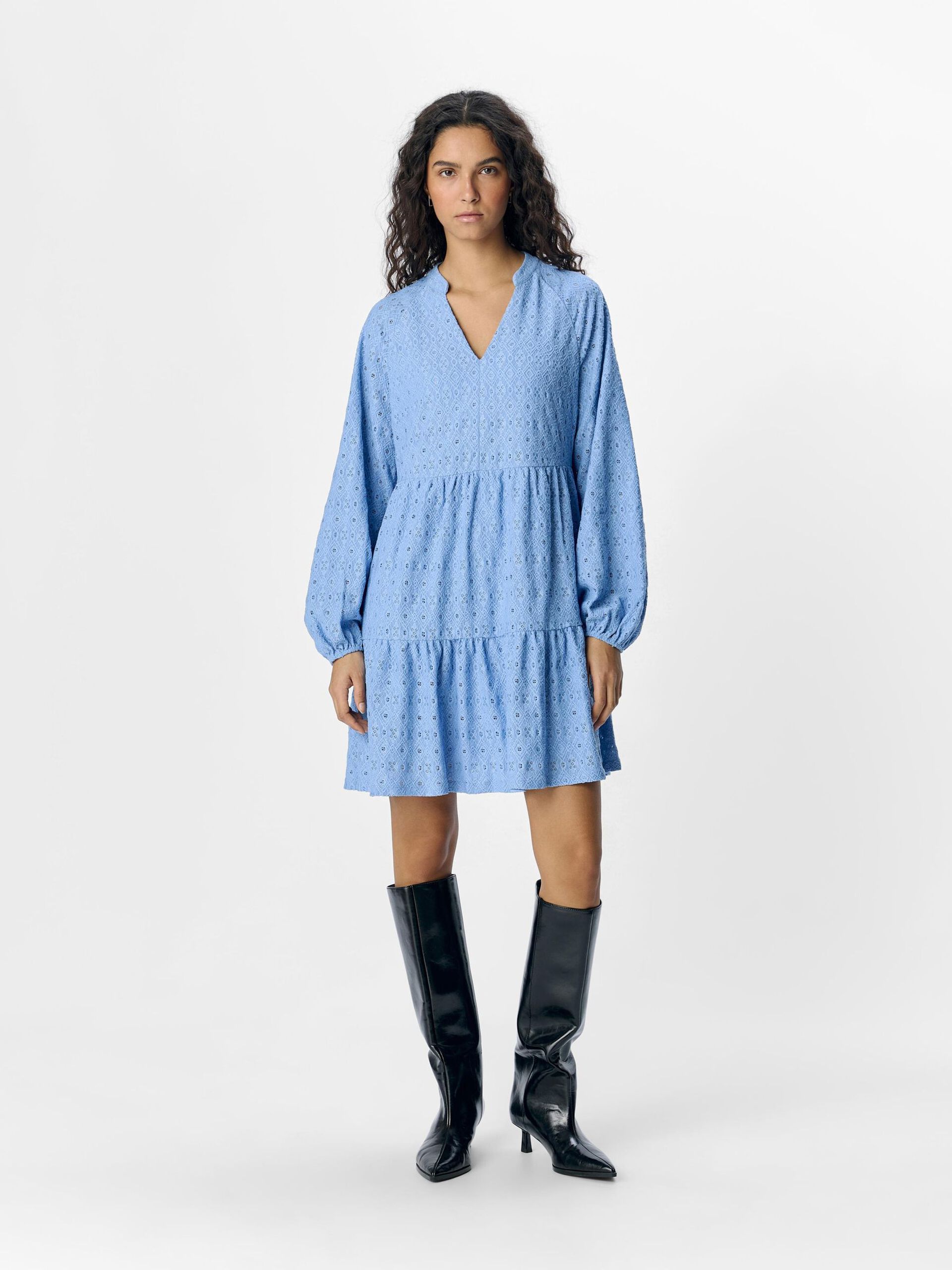 Carousel image - VESTIDO MINI, Cornflower Blue | 4
