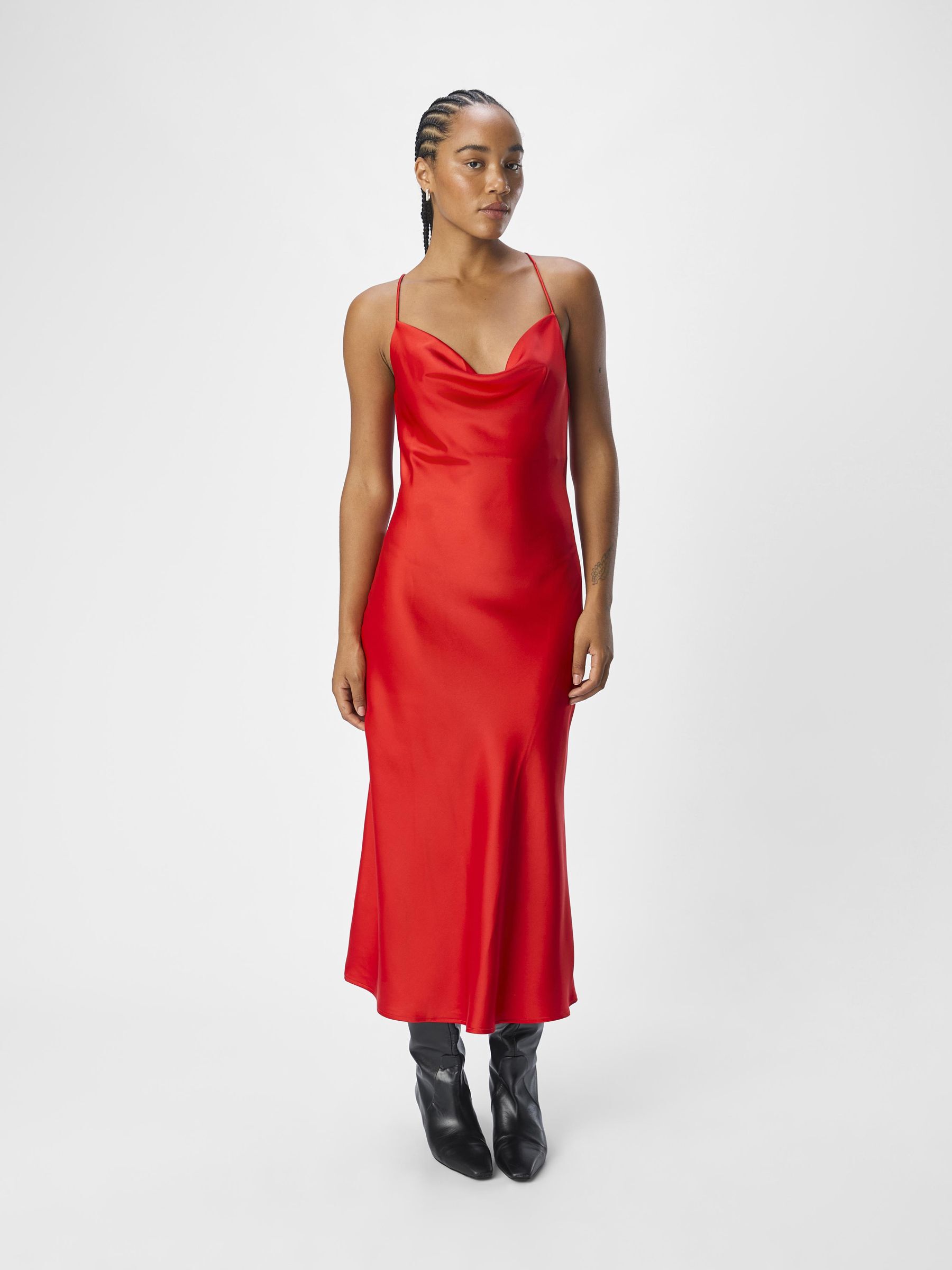 Vestito rosso midi outlet