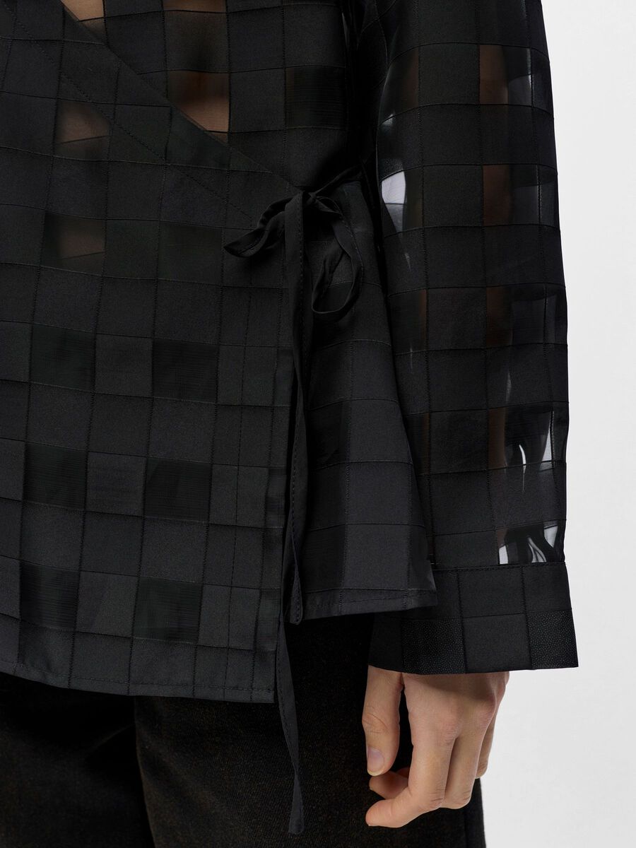 Product carousel image - WRAP SHIRT, Black | 3