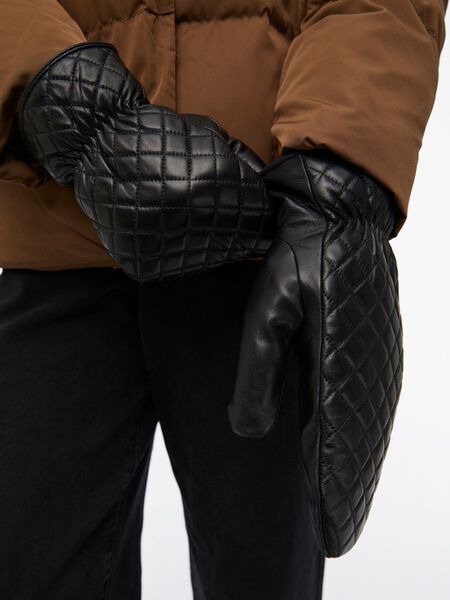 Object Collectors Item QUILTED LEATHER MITTENS, Black, highres - 23039816_Black_003.jpg