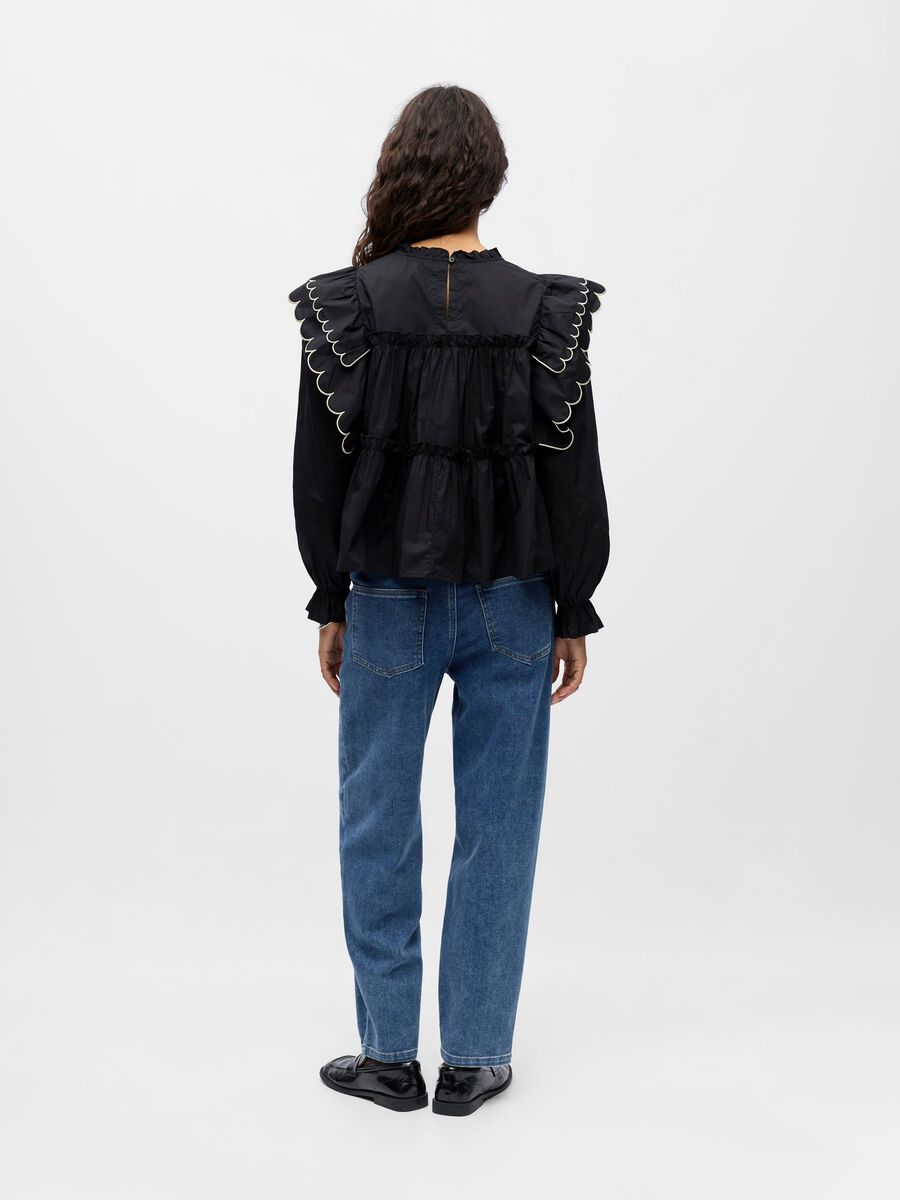 Product carousel image - OBJHOPE LÅNGÄRMAD TOPP, Black | 2