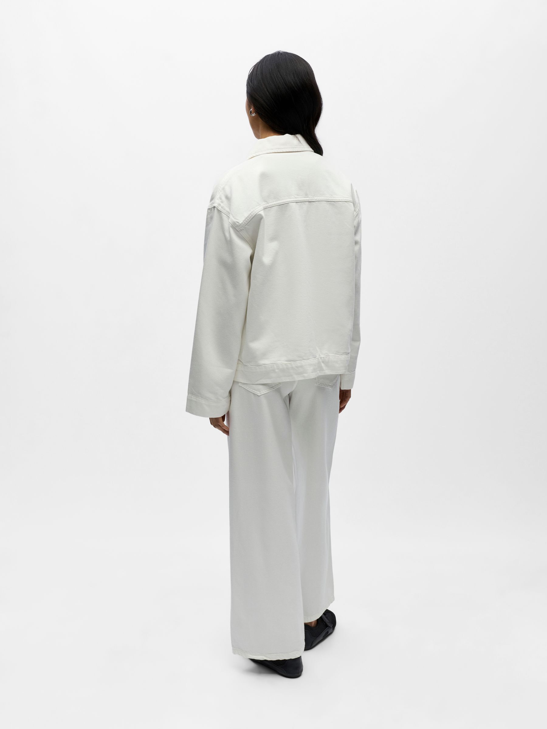 BOXY DENIM JACKET | White | .OBJECT CI Switzerland