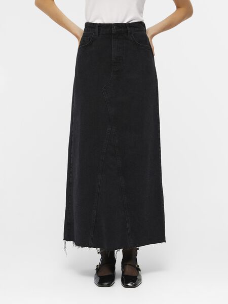 Object Collectors Item LONGUE JUPE EN JEAN, Black, highres - 23043754_Black_003.jpg