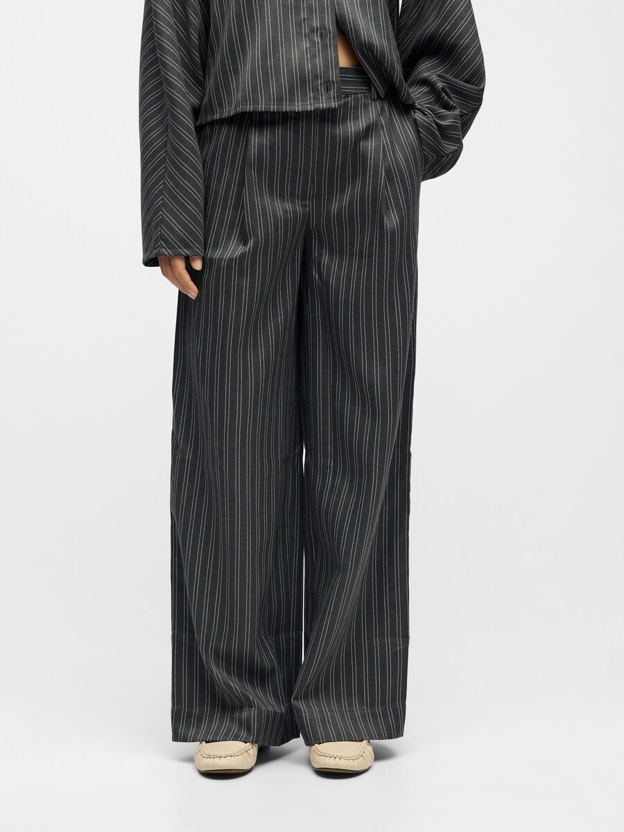 Product carousel image - WIDE LEG TROUSERS, Ultimate Grey | 1