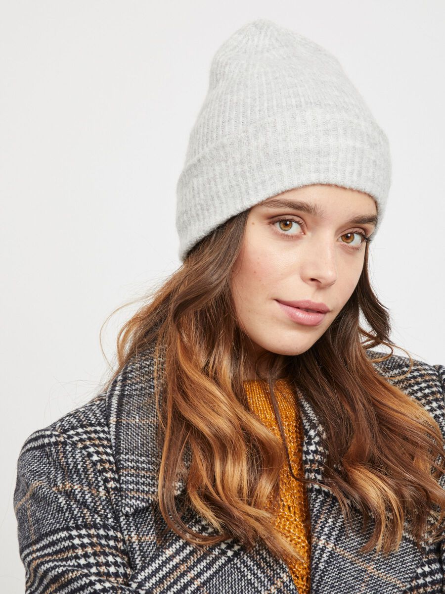 OBJECT KNITTED BEANIE, Light Grey Melange, highres - 23030082_LightGreyMelange_003.jpg