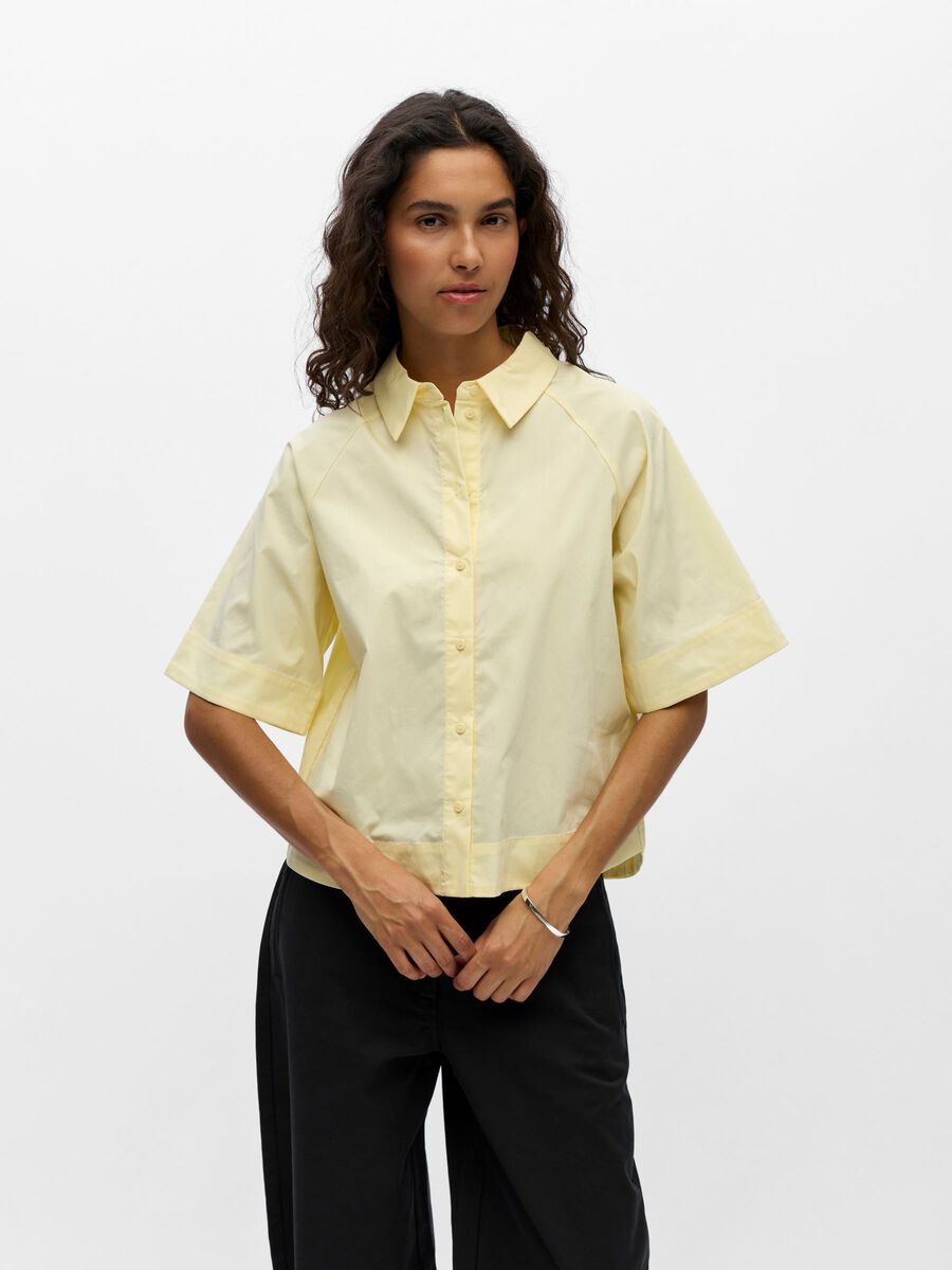 Product carousel image - KURZARM HEMD, Pastel Yellow | 1