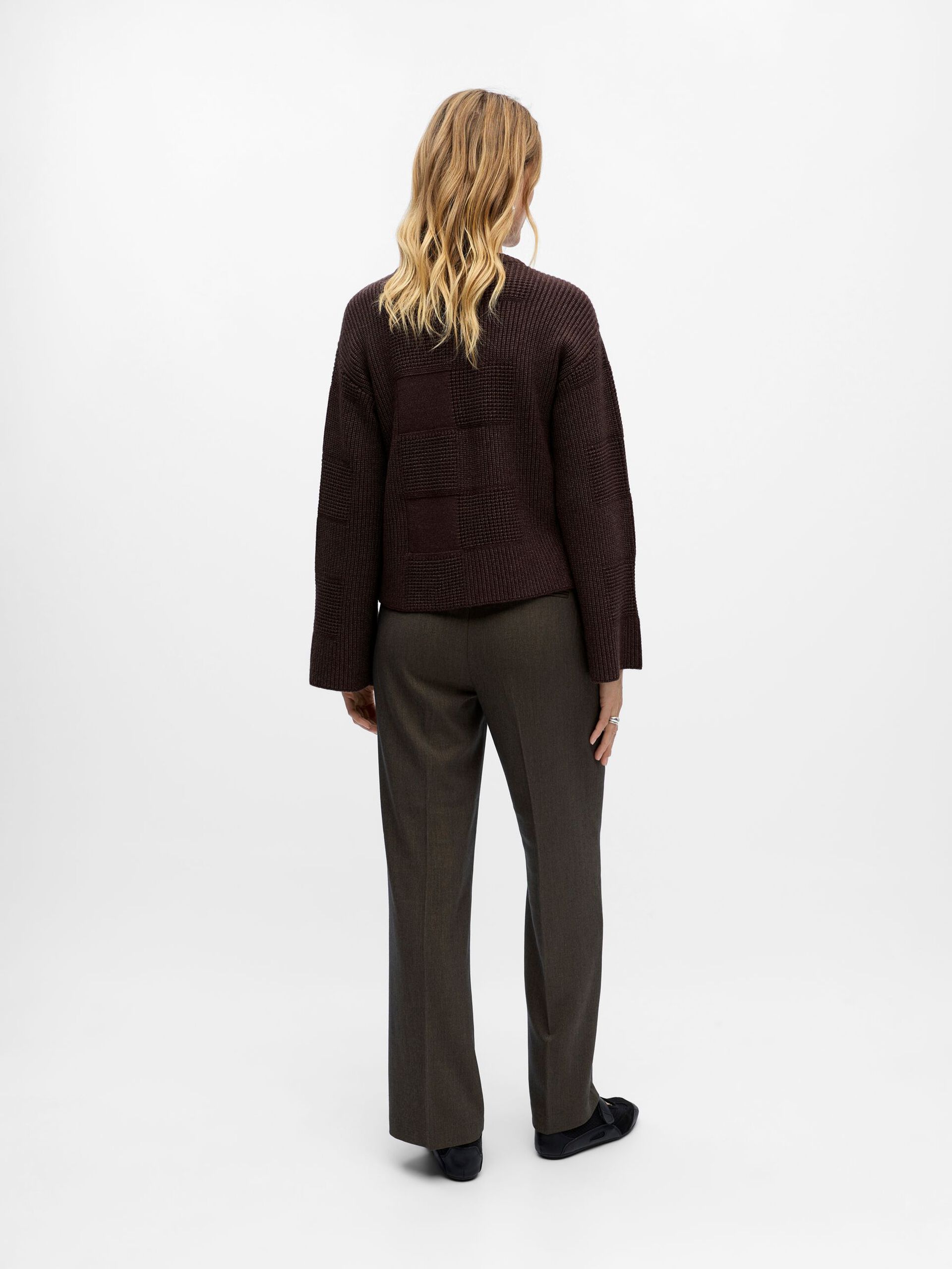 Carousel image - KNITTED JUMPER, Seal Brown | 3