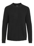 Object Collectors Item RUND HALS STRIKKET PULLOVER, Black, highres - 23030242_Black_001.jpg