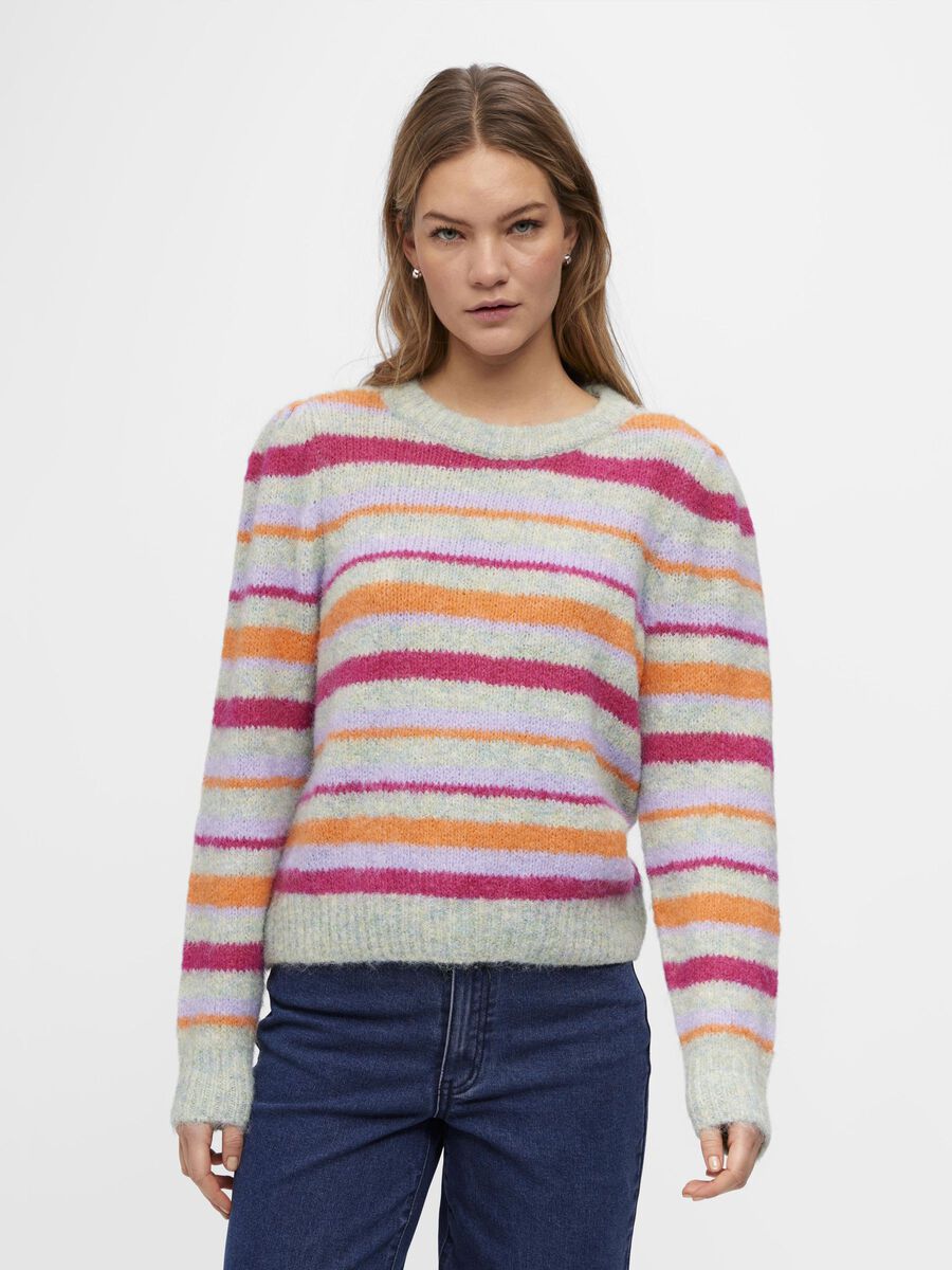 Object Collectors Item STRIPED KNITTED PULLOVER, Tea, highres - 23044797_Tea_1129477_003.jpg