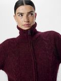 OBJECT ZIP-UP KNITTED CARDIGAN, Cabernet, highres - 23044658_Cabernet_006.jpg
