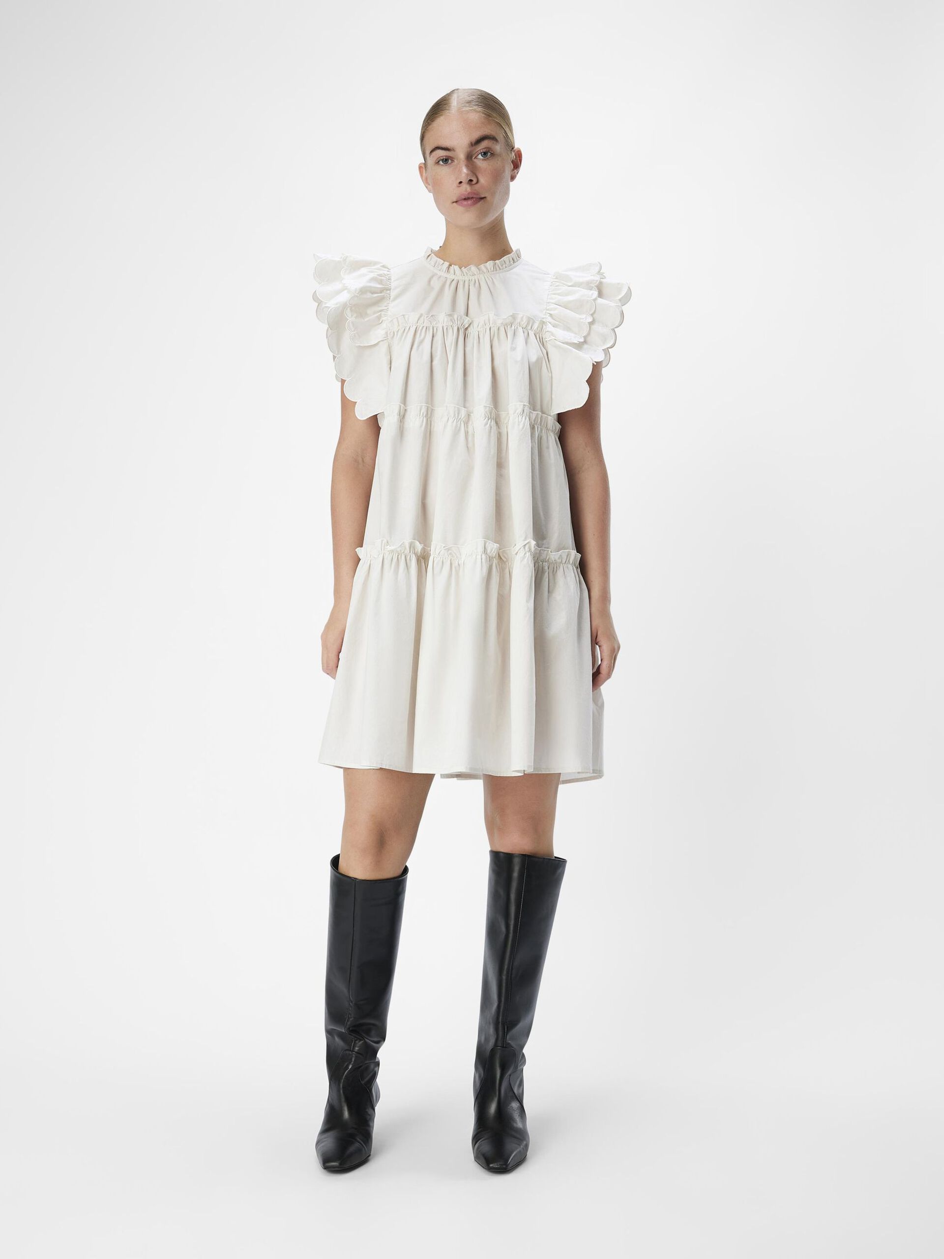 Carousel image - VESTIDO MINI, White Sand | 4