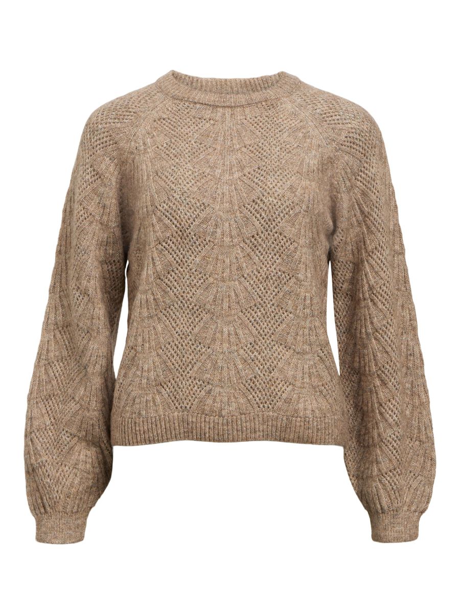 Carousel image - KNITTED PULLOVER, Desert Taupe | 1