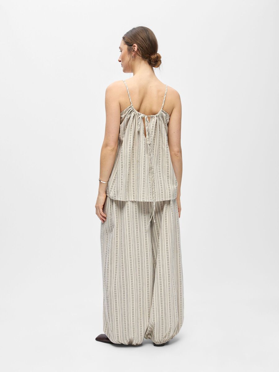 Product carousel image - STRIPED STRAP TOP, Birch | 2