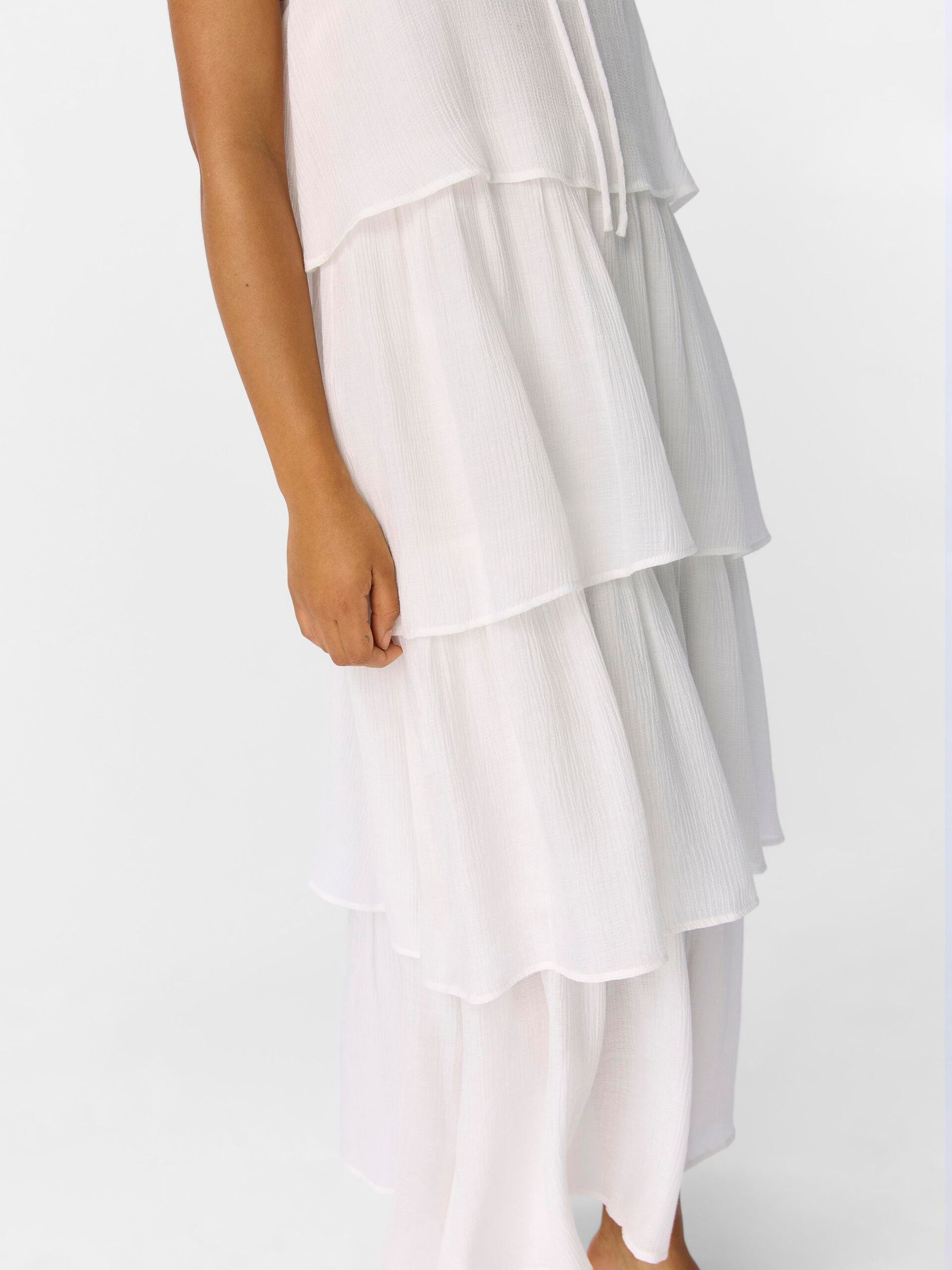 Carousel image - TIERED MAXI DRESS, White | 5